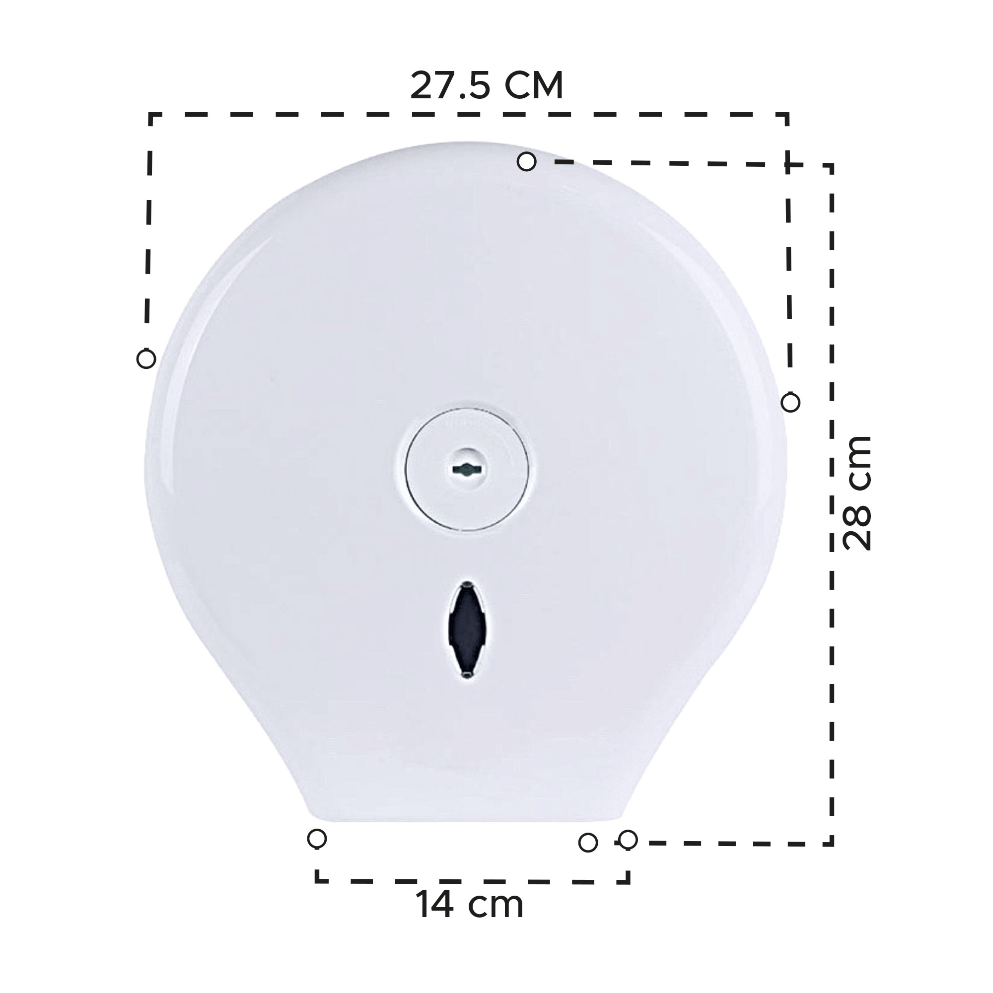 Miniatura 2 de Dispensador de papel higiénico plástico