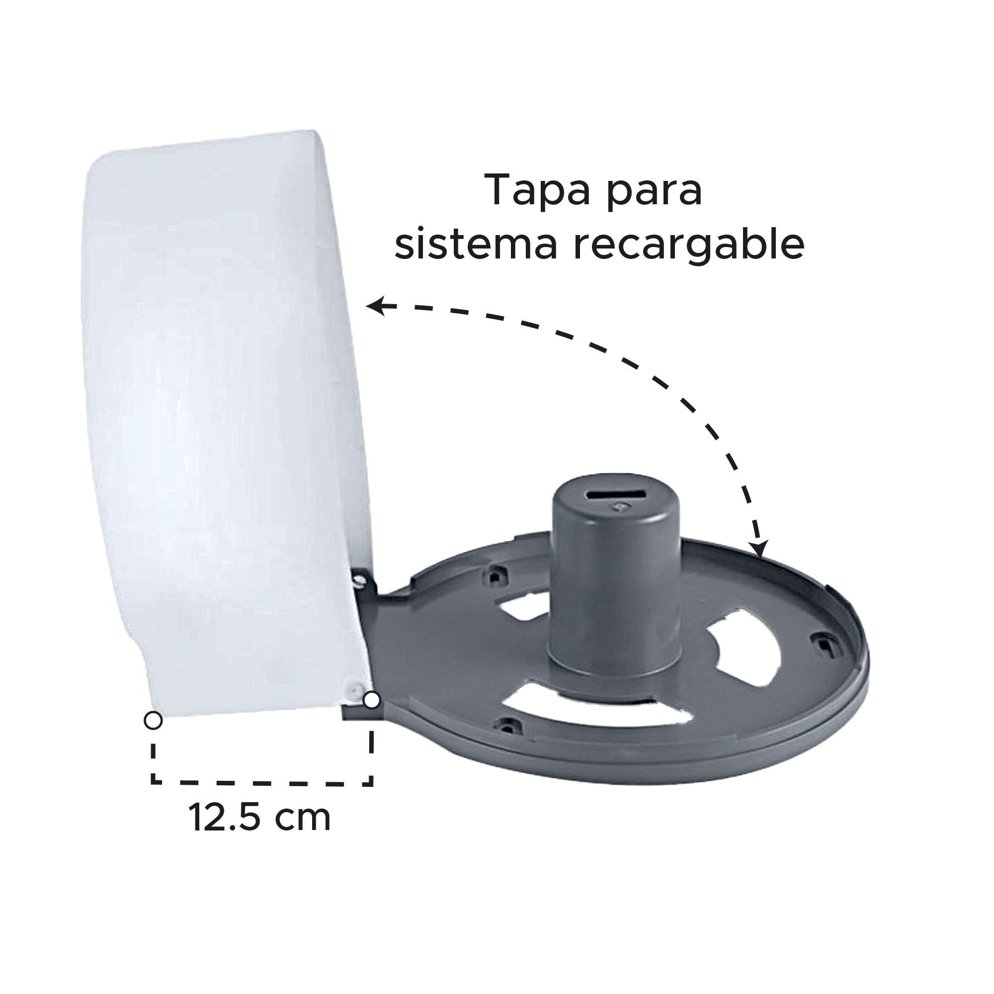 Miniatura 3 de Dispensador de papel higiénico plástico