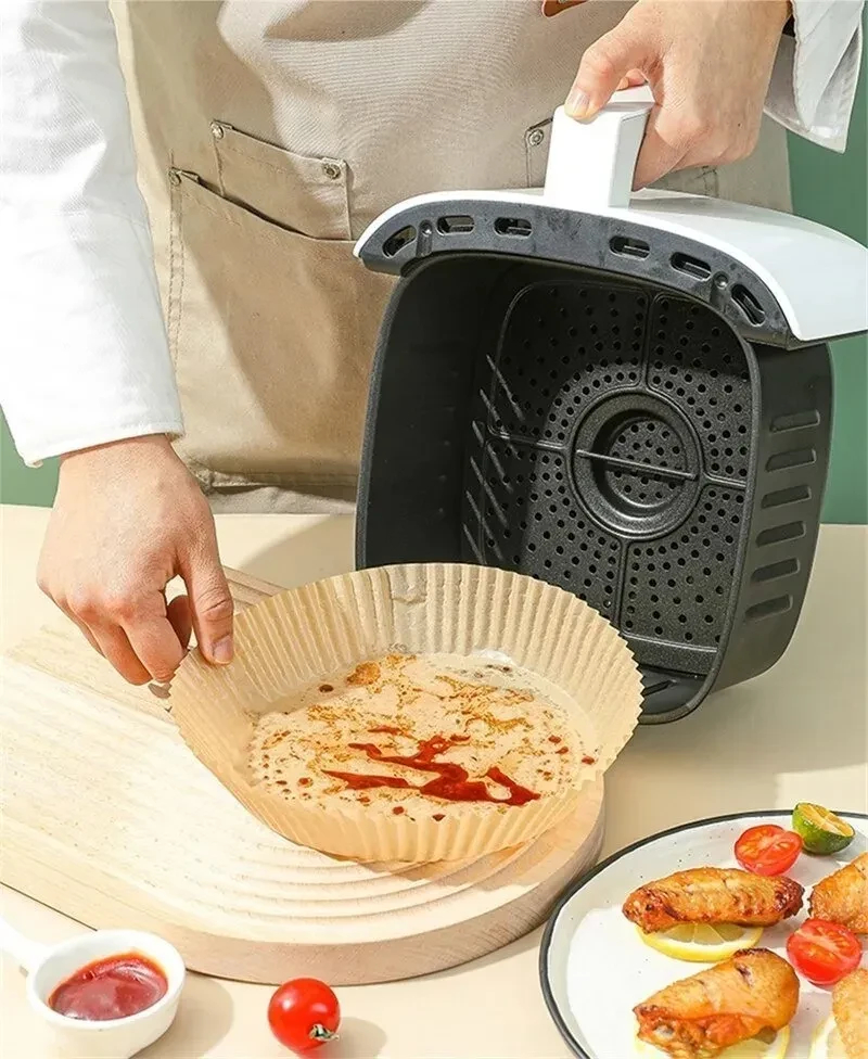 Miniatura 2 de Air Fryer pad paper papel freidora x 100
