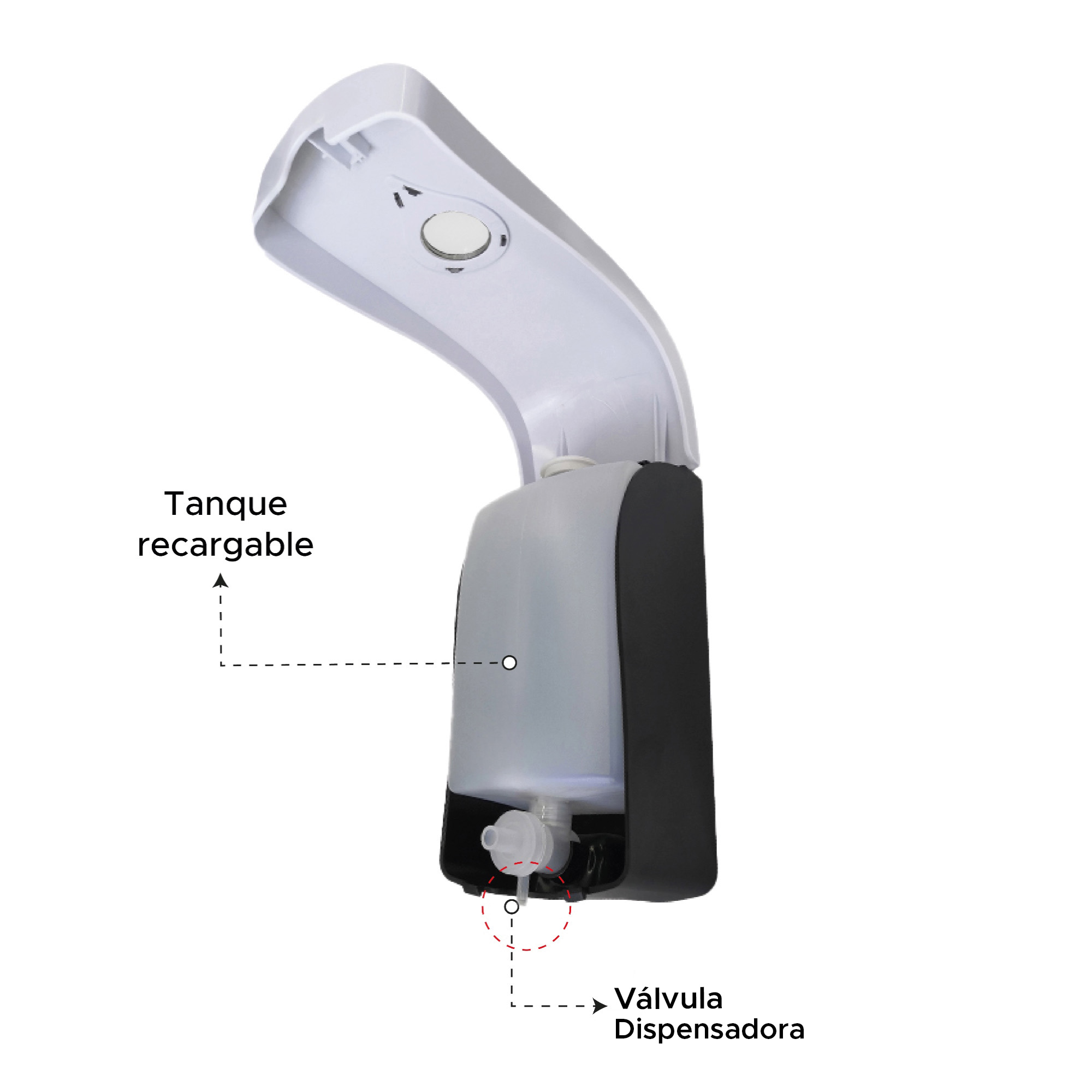 Miniatura 4 de Dispensador de jabón líquido 1000 ml ABS