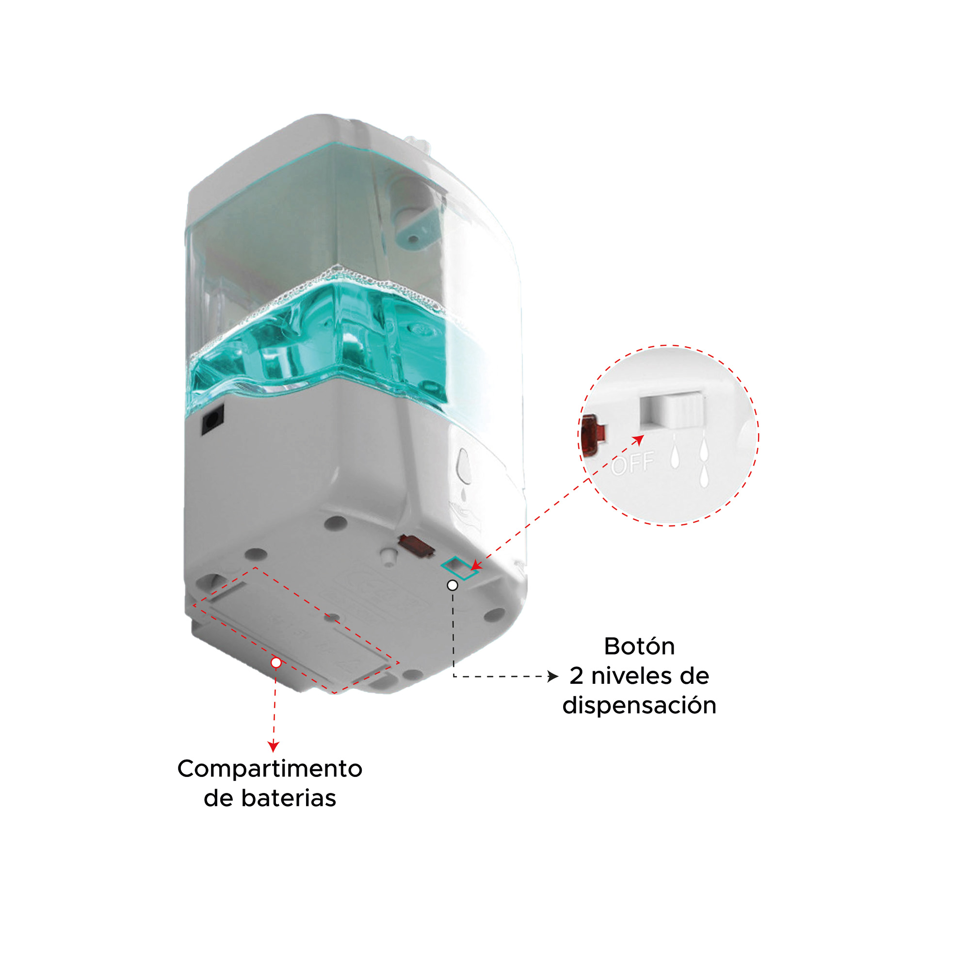 Miniatura 2 de Dispensador de jabón líquido automático