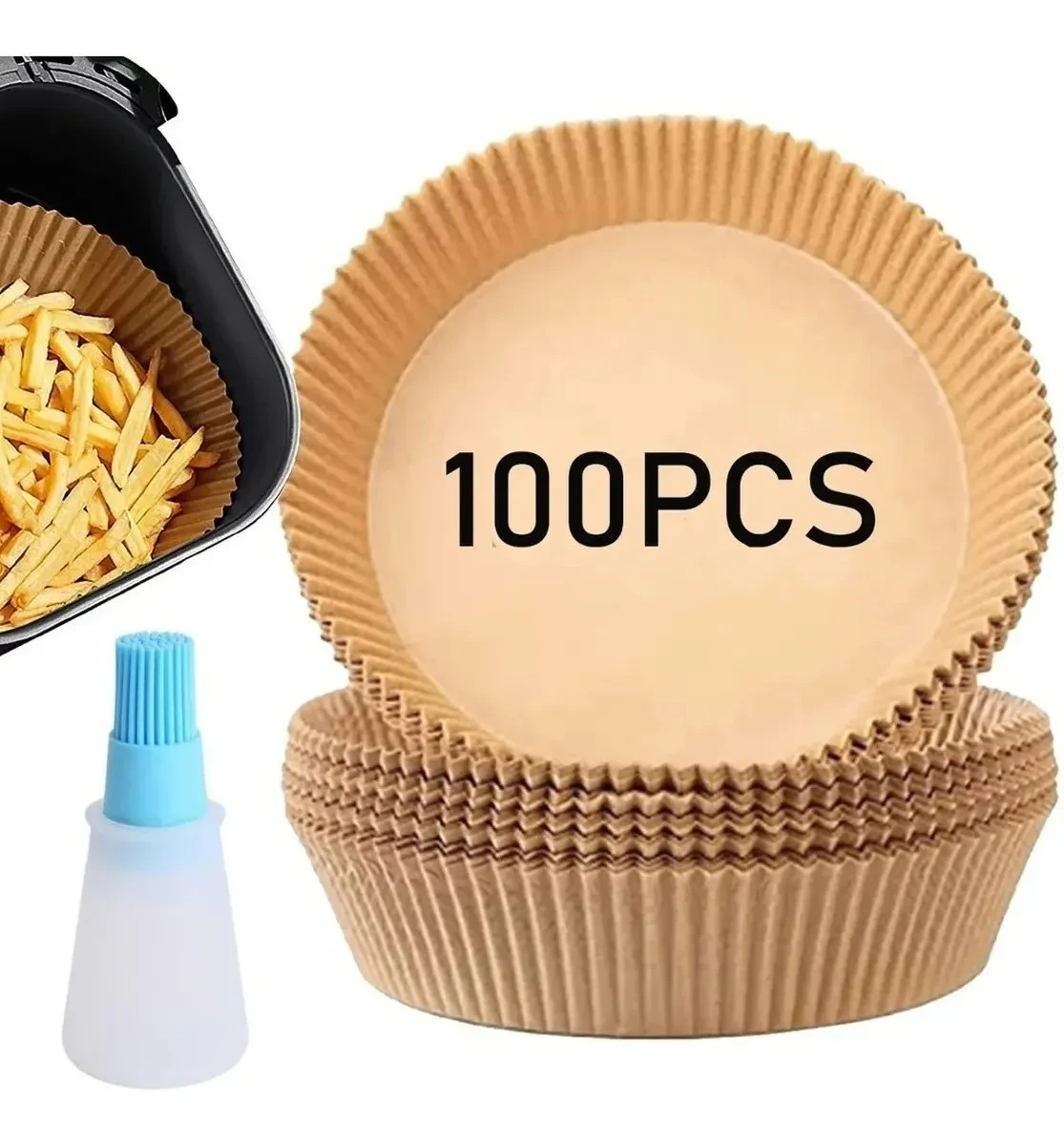Miniatura 4 de Air Fryer pad paper papel freidora x 100