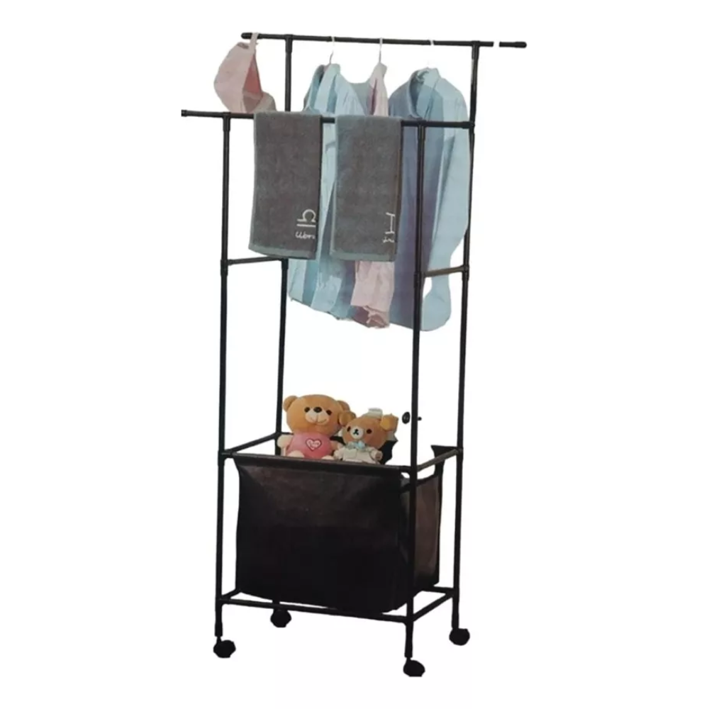 Perchero De Piso Con Bolsa Organizadora 👜 - ¡Ordena tu hogar!