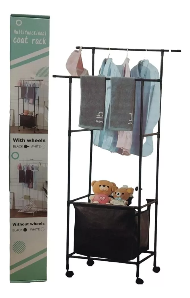 Miniatura 1 de Perchero De Piso Sobre Con Bolsa Organiz