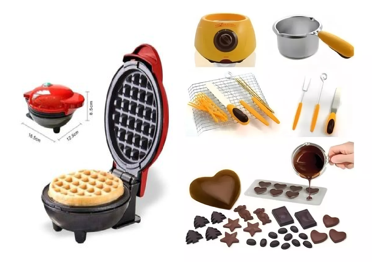 Maquina Wafles y Maquina Fondue Chocolat