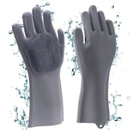 Miniatura 3 de Guante Esponja Lava Loza En Silicona