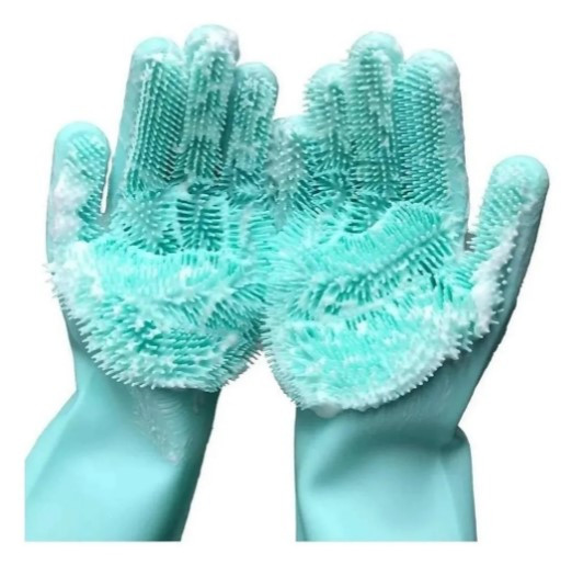 Miniatura 2 de Guante Esponja Lava Loza En Silicona
