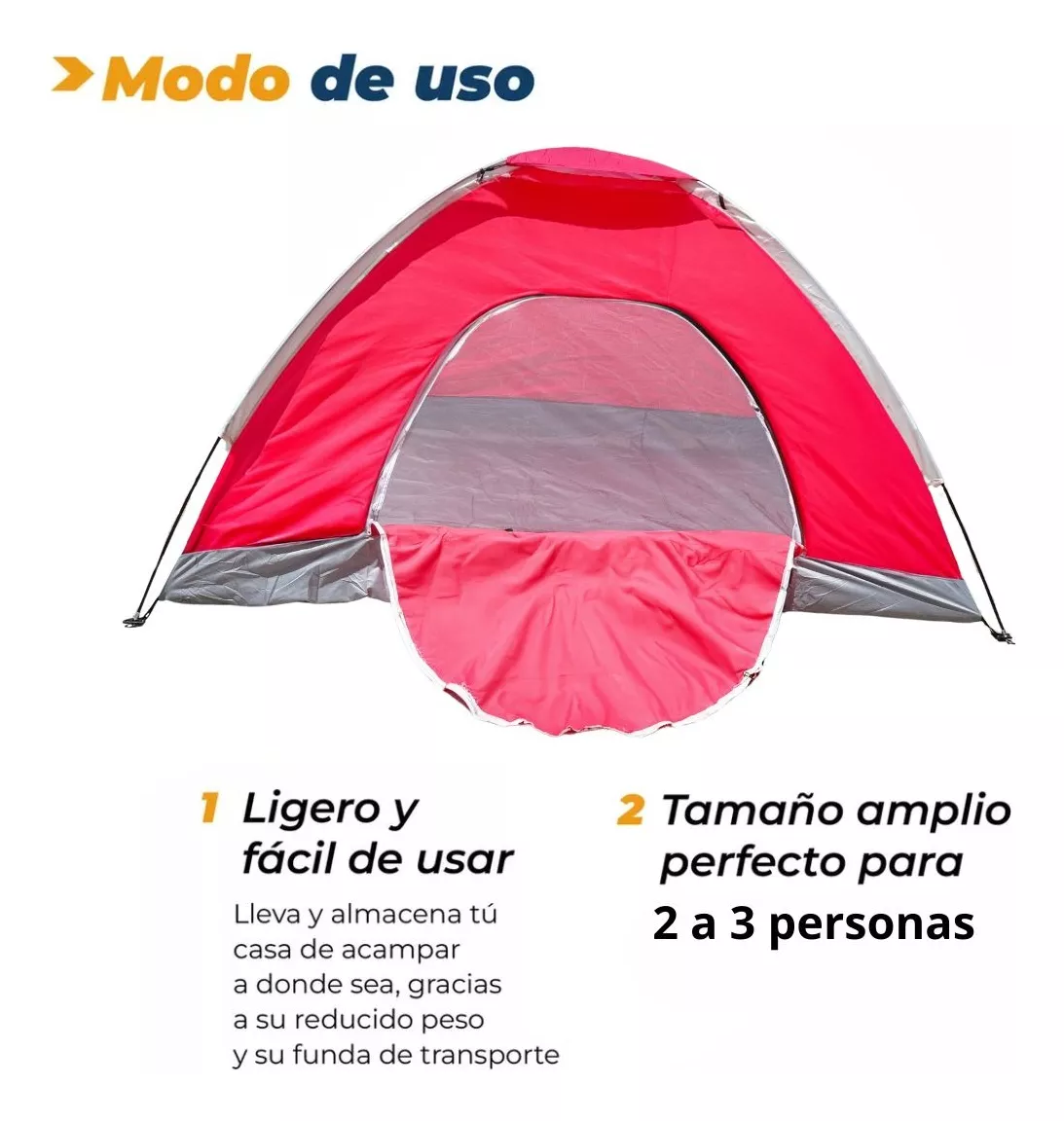 Miniatura 5 de Carpa Para Acampar Glamping Armable Para
