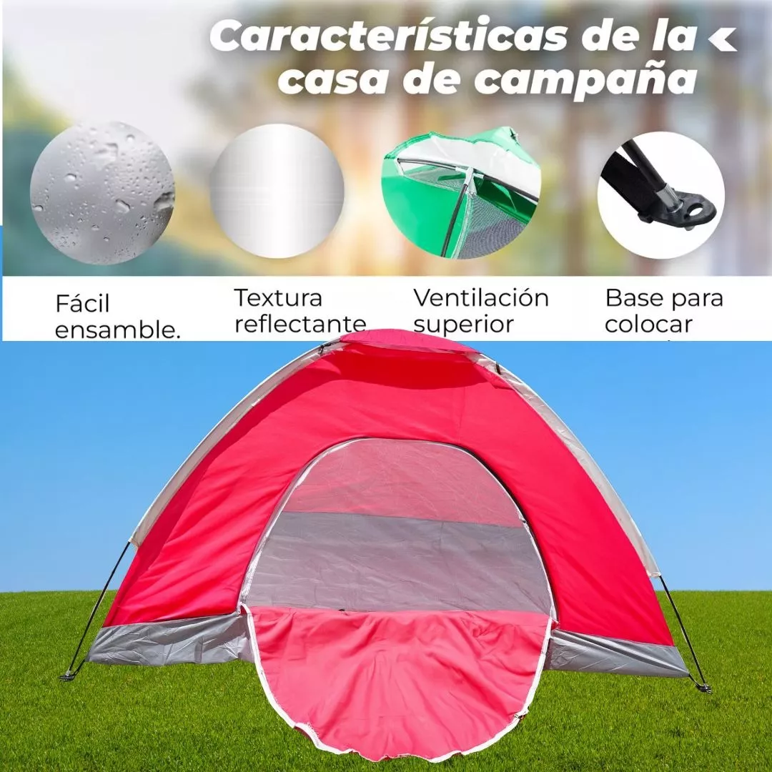 Miniatura 6 de Carpa Para Acampar Glamping Armable Para