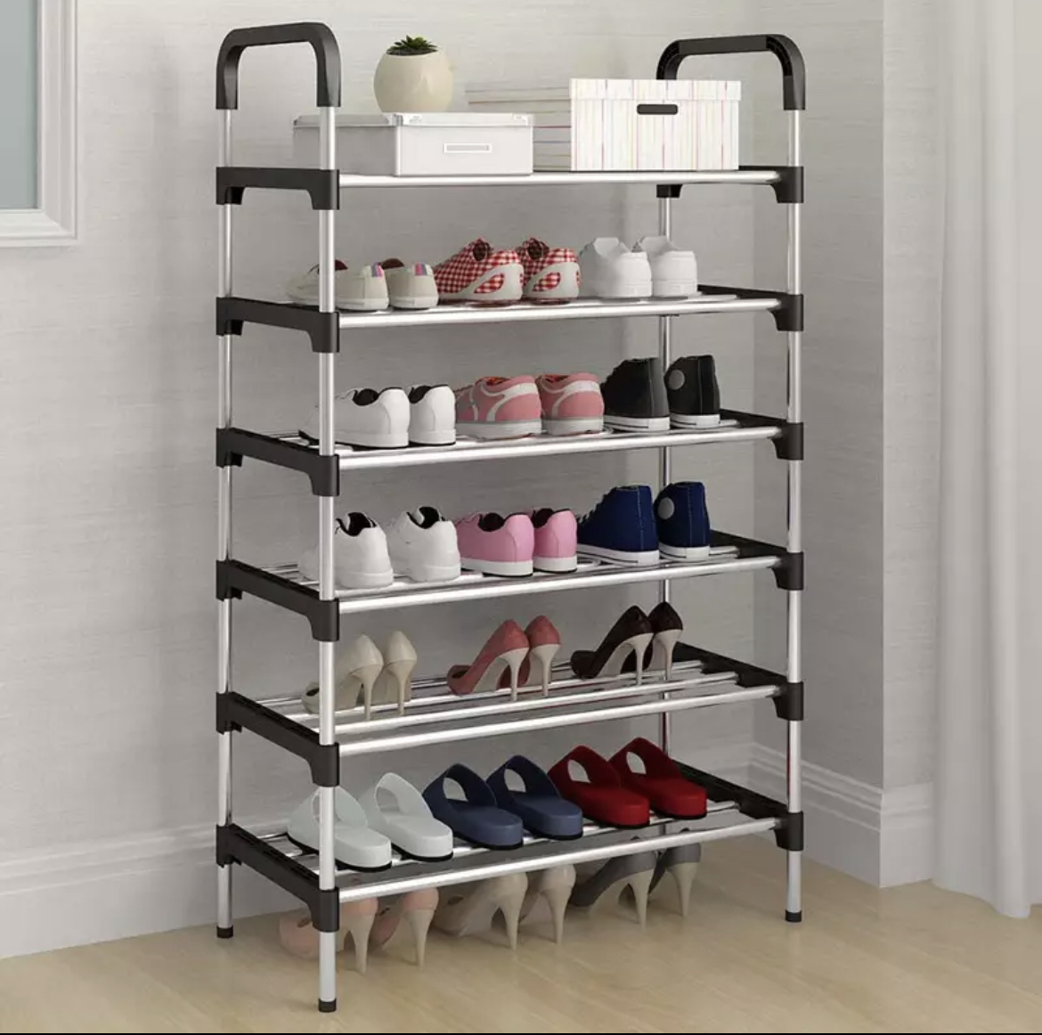 Miniatura 5 de ORGANIZADOR ZAPATOS 6 NIVELES ESTANTE AC