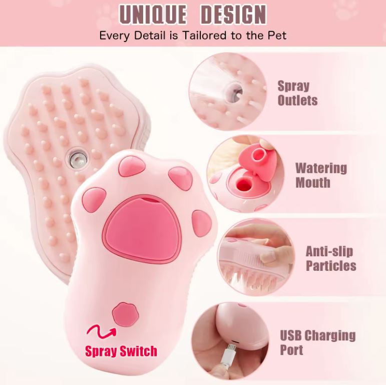 Miniatura 4 de Cepillo de vapor + cepillo dedo mascotas