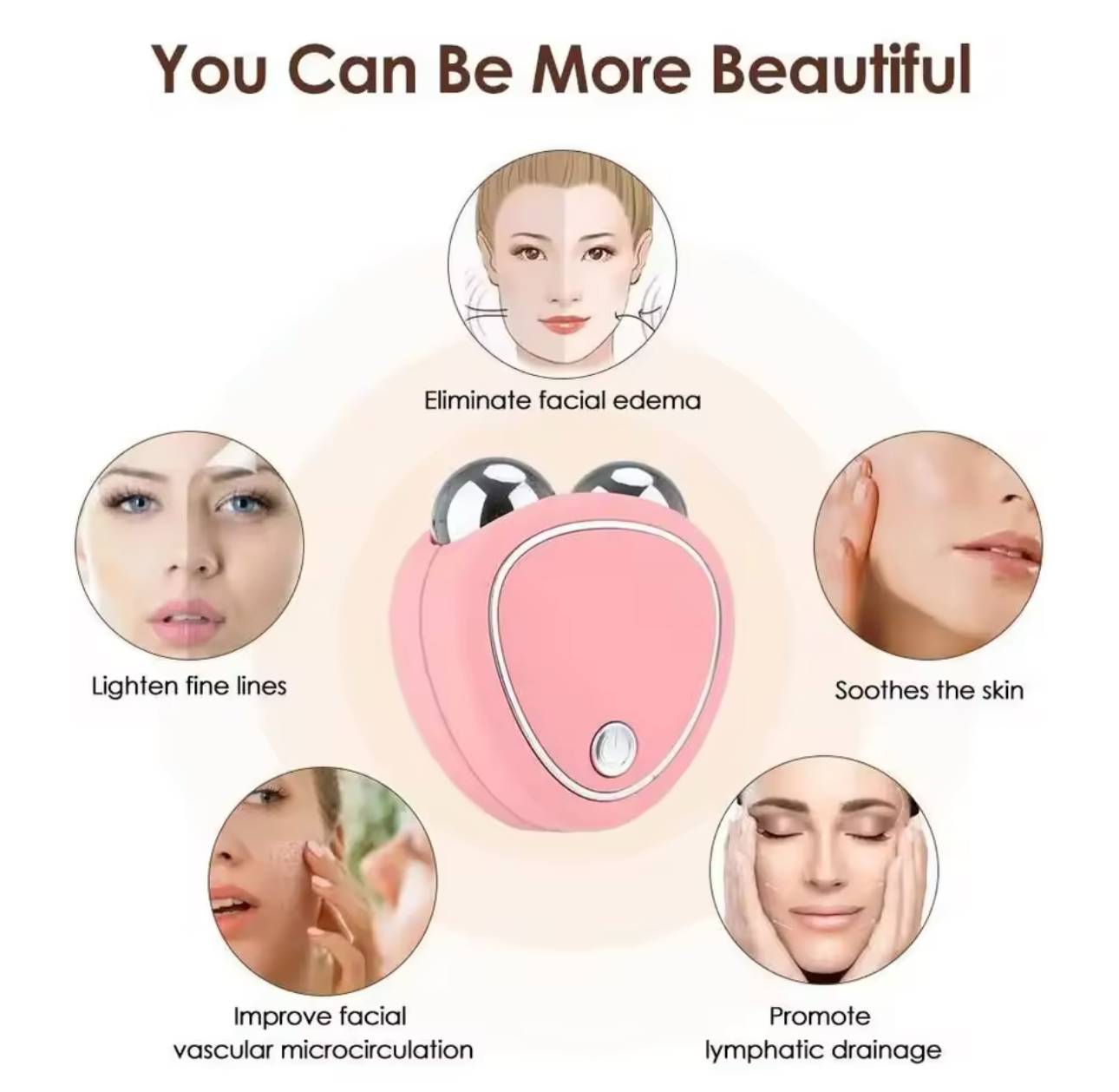 Miniatura 2 de MASAJEADOR FACIAL MICROCORRIENTE EMS