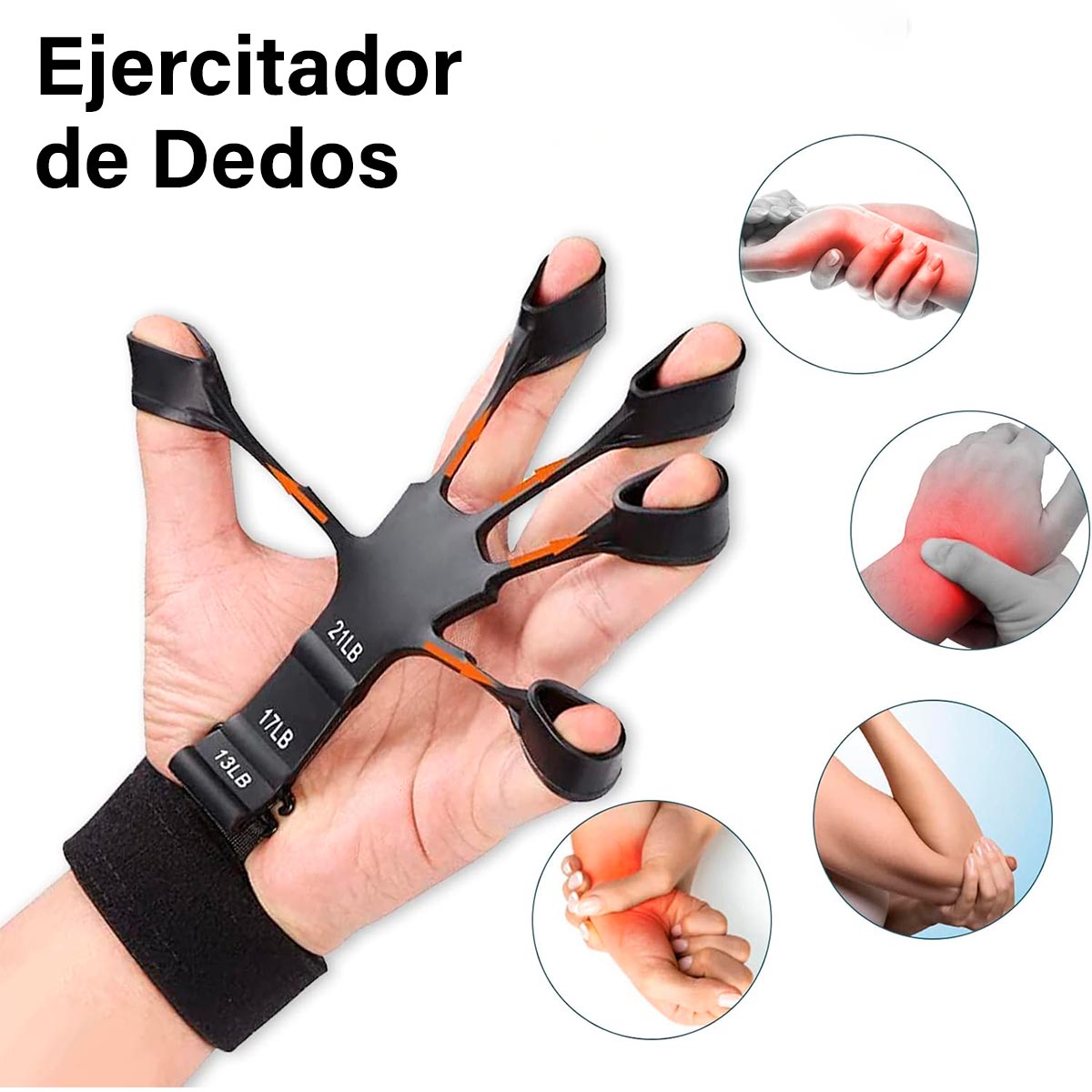 Miniatura 4 de Ejercitador 5 Dedos Entrenador 4698