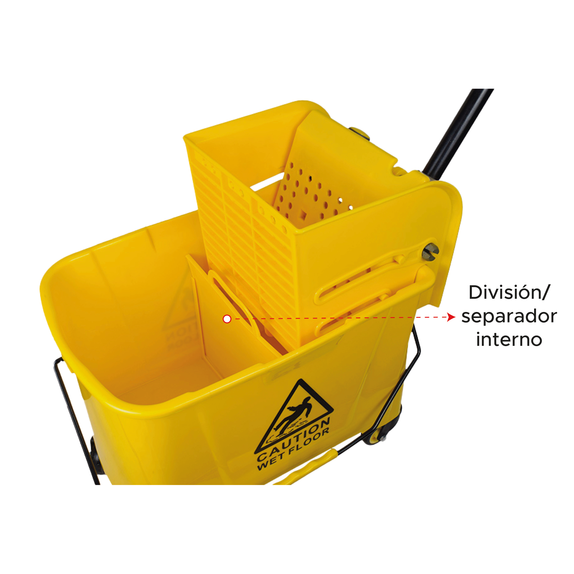 Miniatura 4 de Balde exprimidor 20 litros amarillo