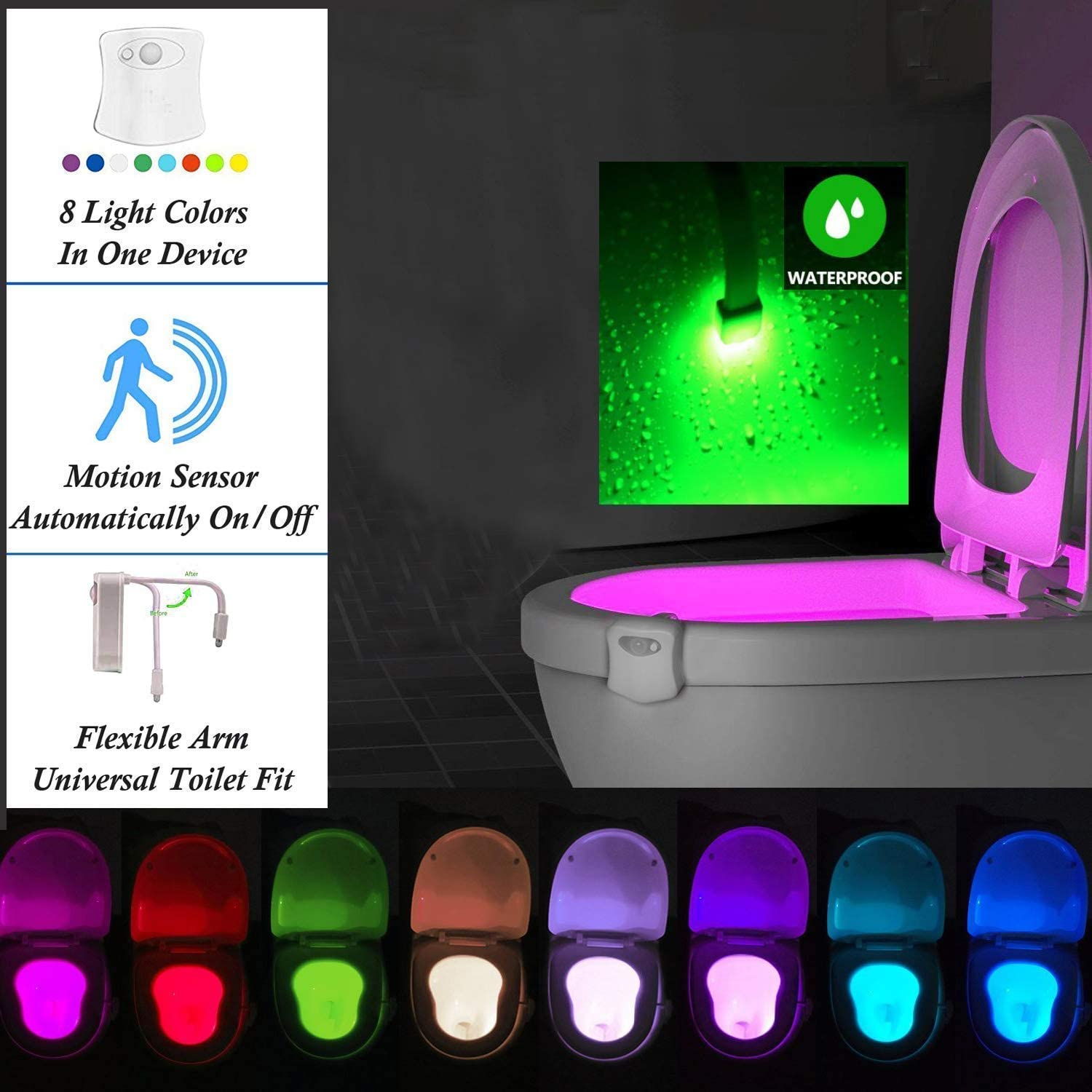 LUZ CON SENSOR PARA BAÑO