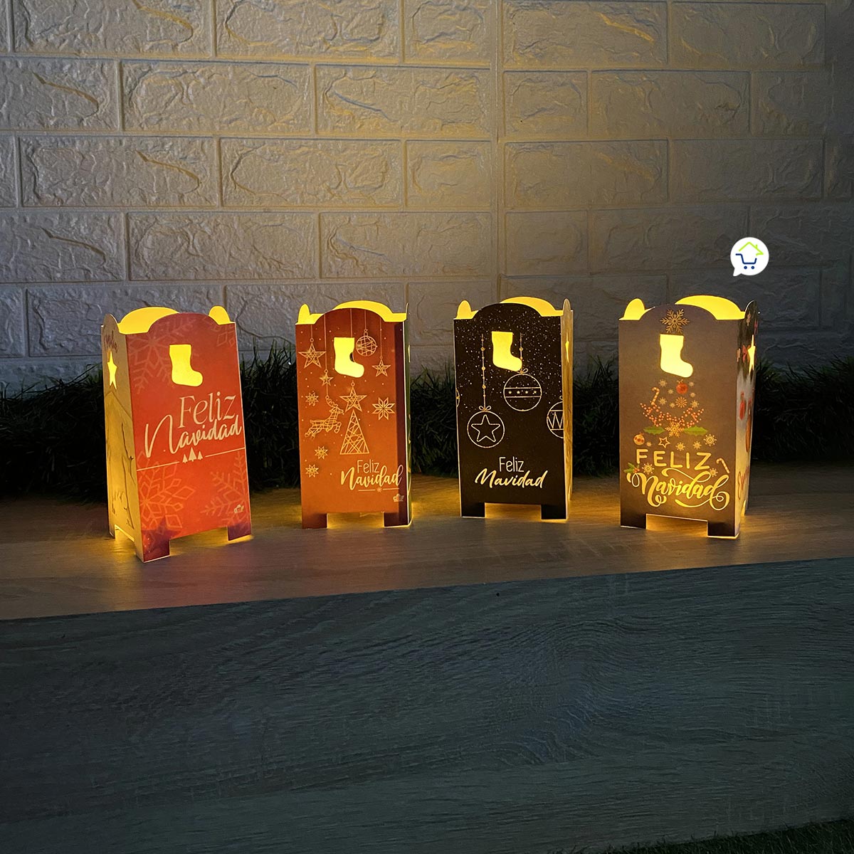 Miniatura 5 de Faroles Navidad X10 Velas Farol NVX10