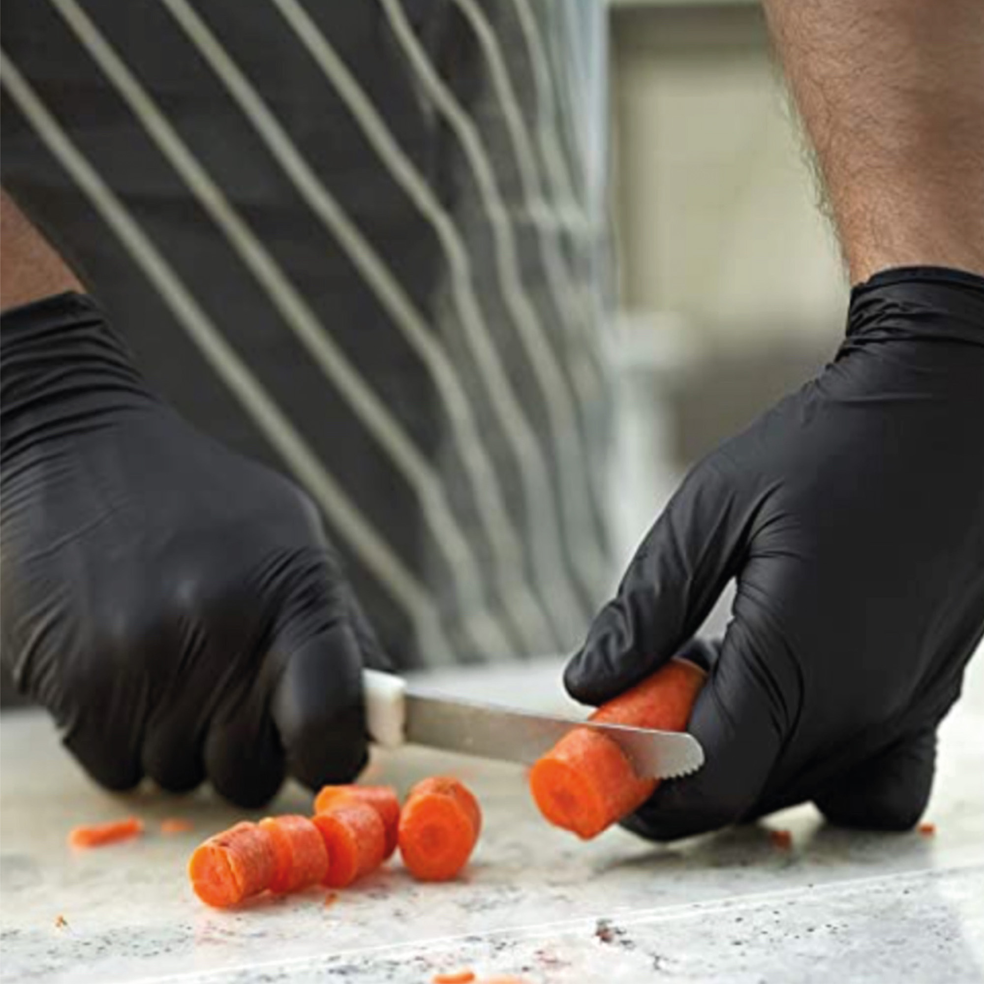 Miniatura 4 de Guantes de nitrilo negros talla S