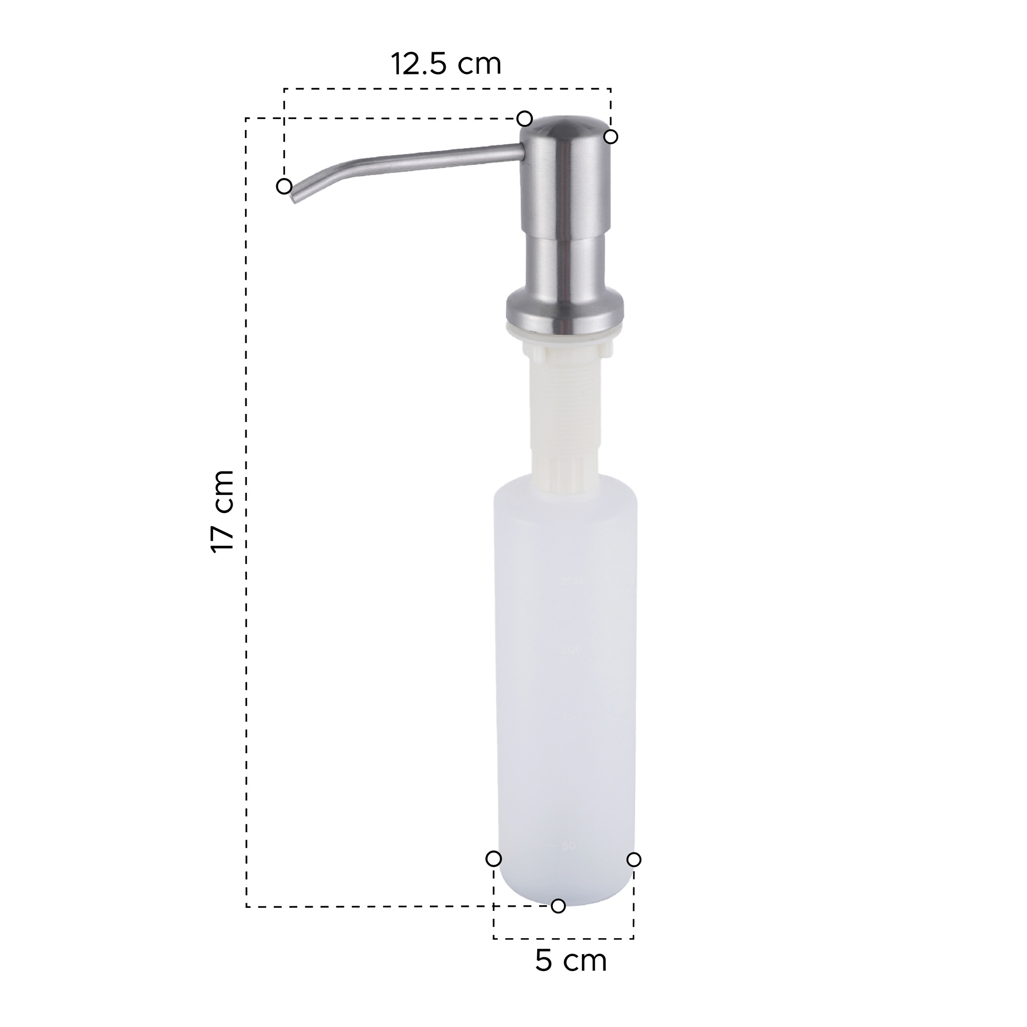 Miniatura 3 de Dispensador de jabón lavaloza empotrable