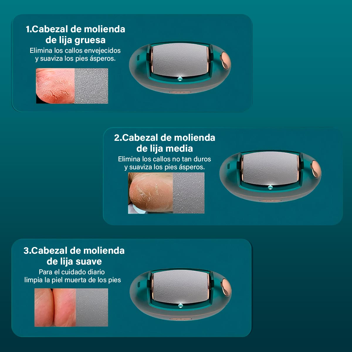 Miniatura 9 de Removedor Electrico Callos Pies KM-6865