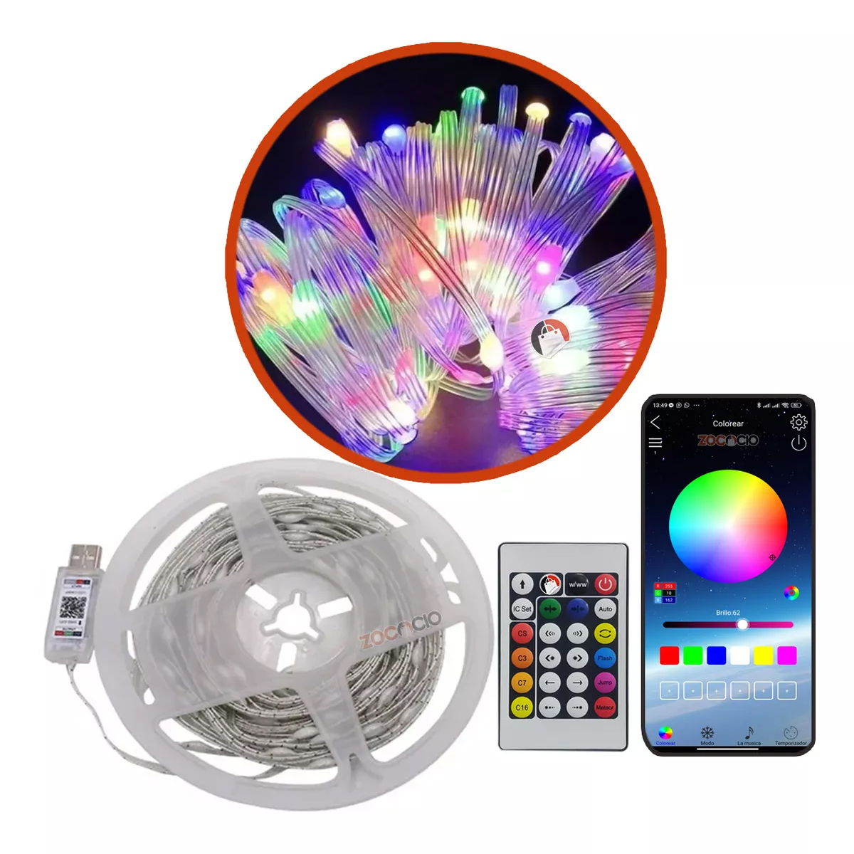 Miniatura 1 de Tira Flexible Luces Led Inteligente App