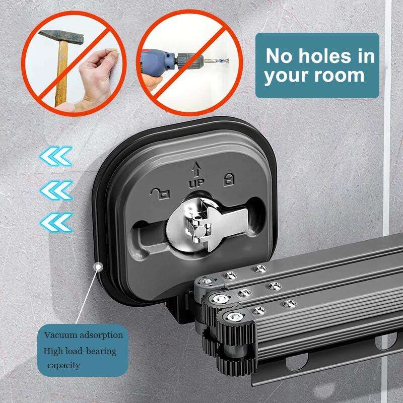 Miniatura 2 de Tendedero de ropa extensible telescópico