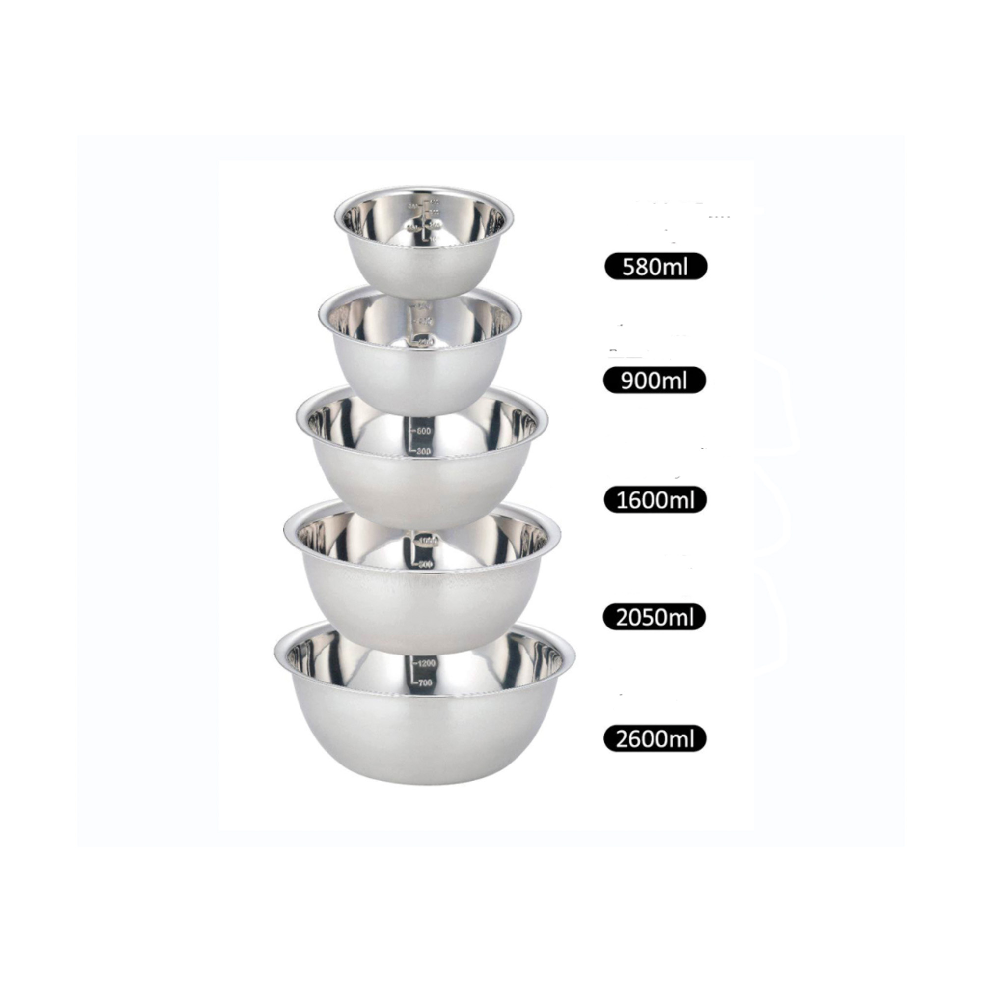 Set de 5 Ensaladeras