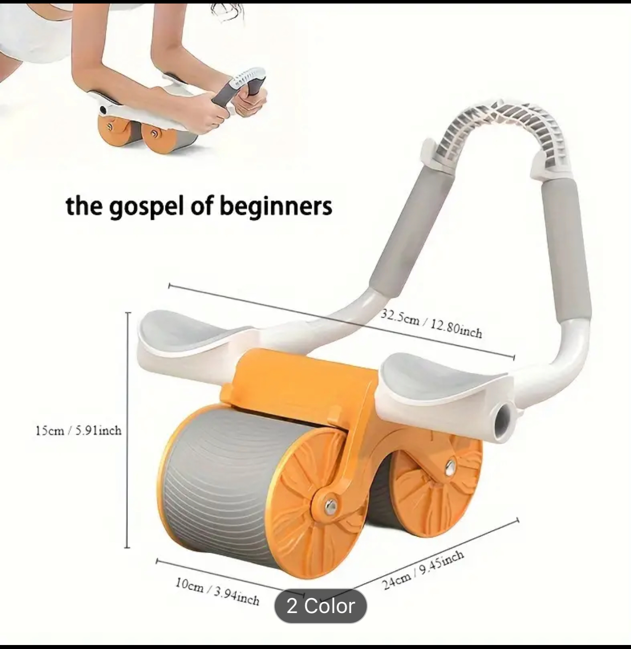 Miniatura 3 de Rodillo Abdominal Fitness