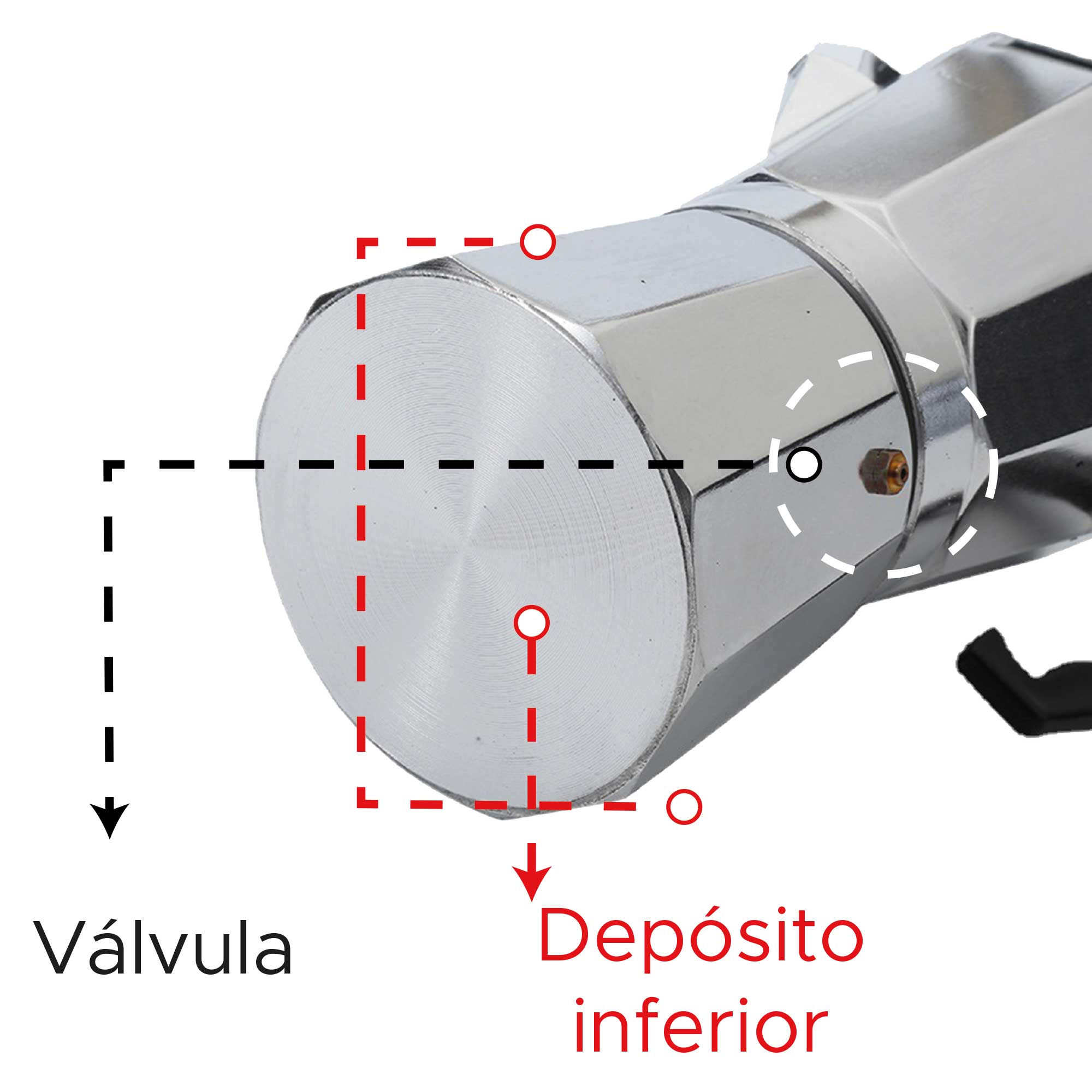 Miniatura 3 de Cafetera moka 12 tazas - 600 ml