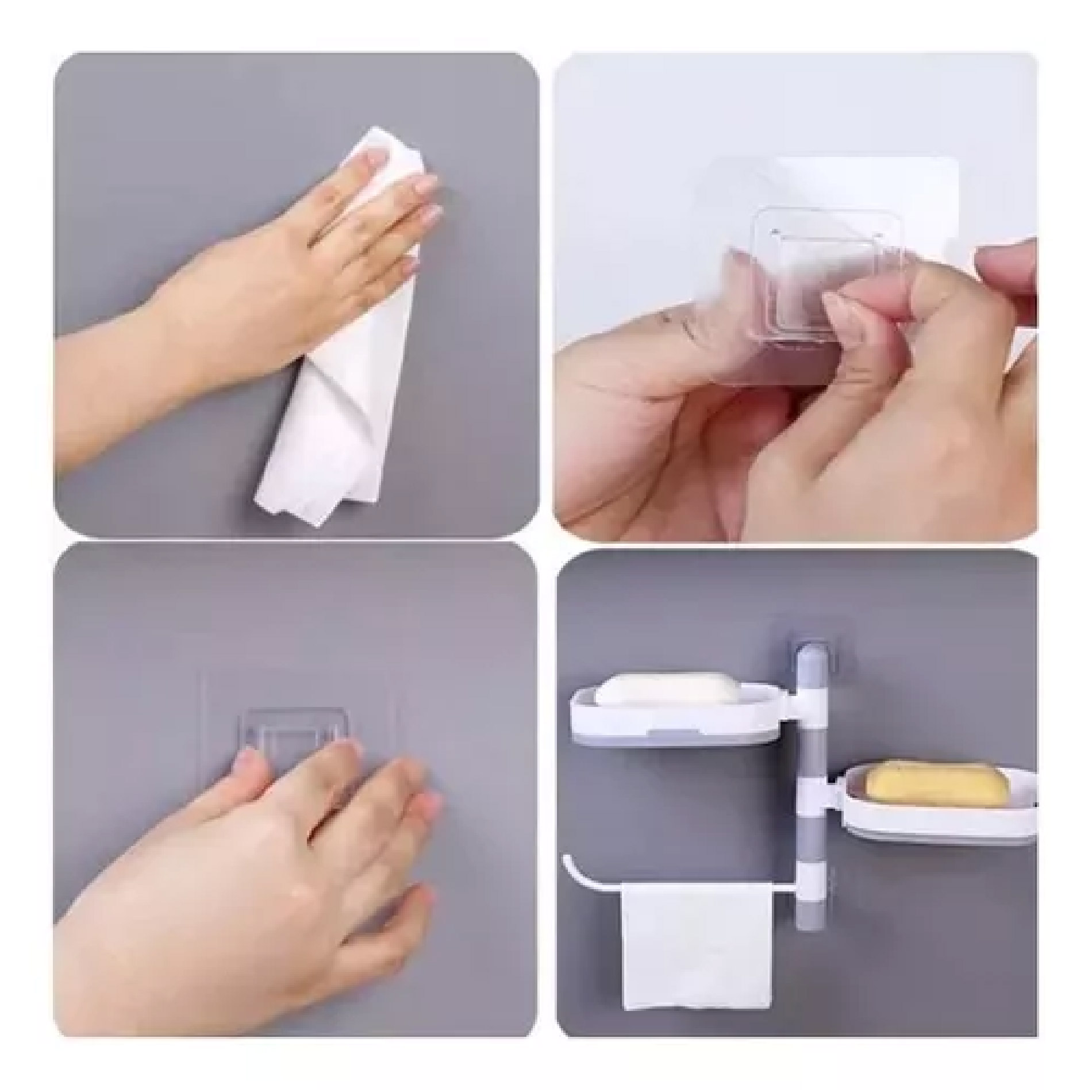 Miniatura 5 de Jabonera Baño 2 Niveles Toallero Girador