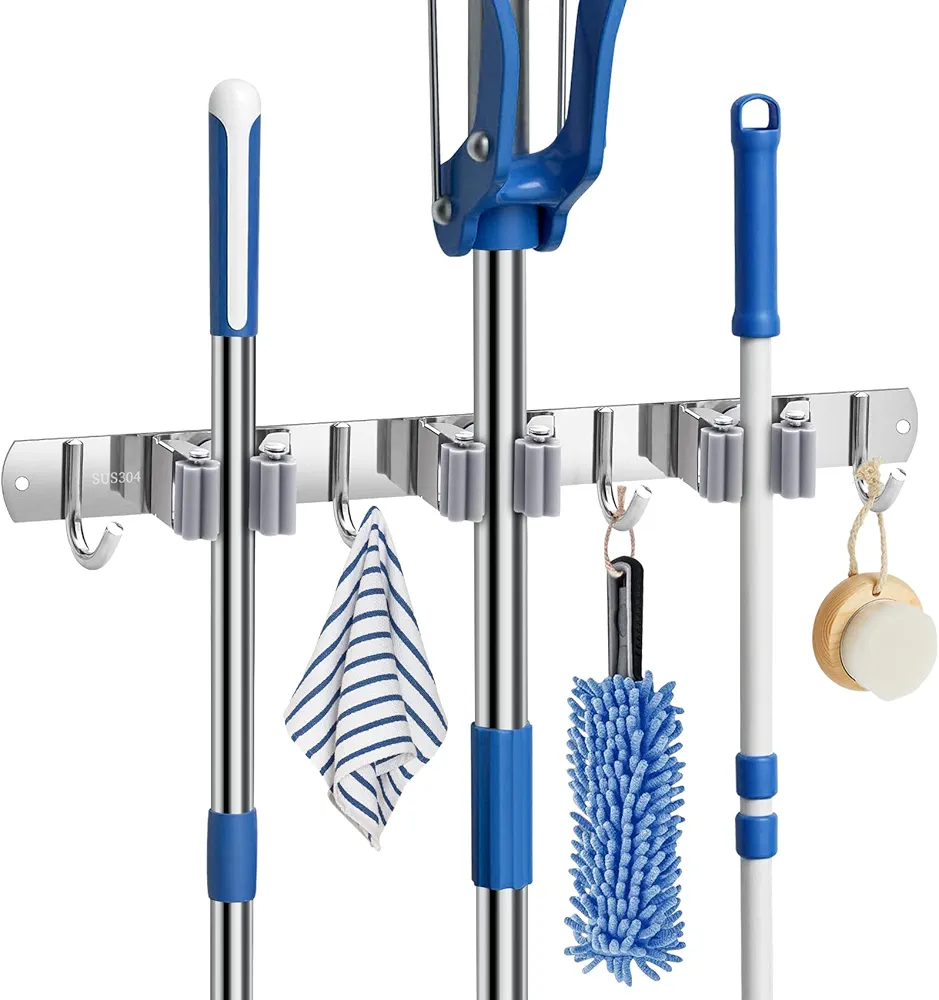 Miniatura 2 de Organizador de Escobas Traperos en Acero