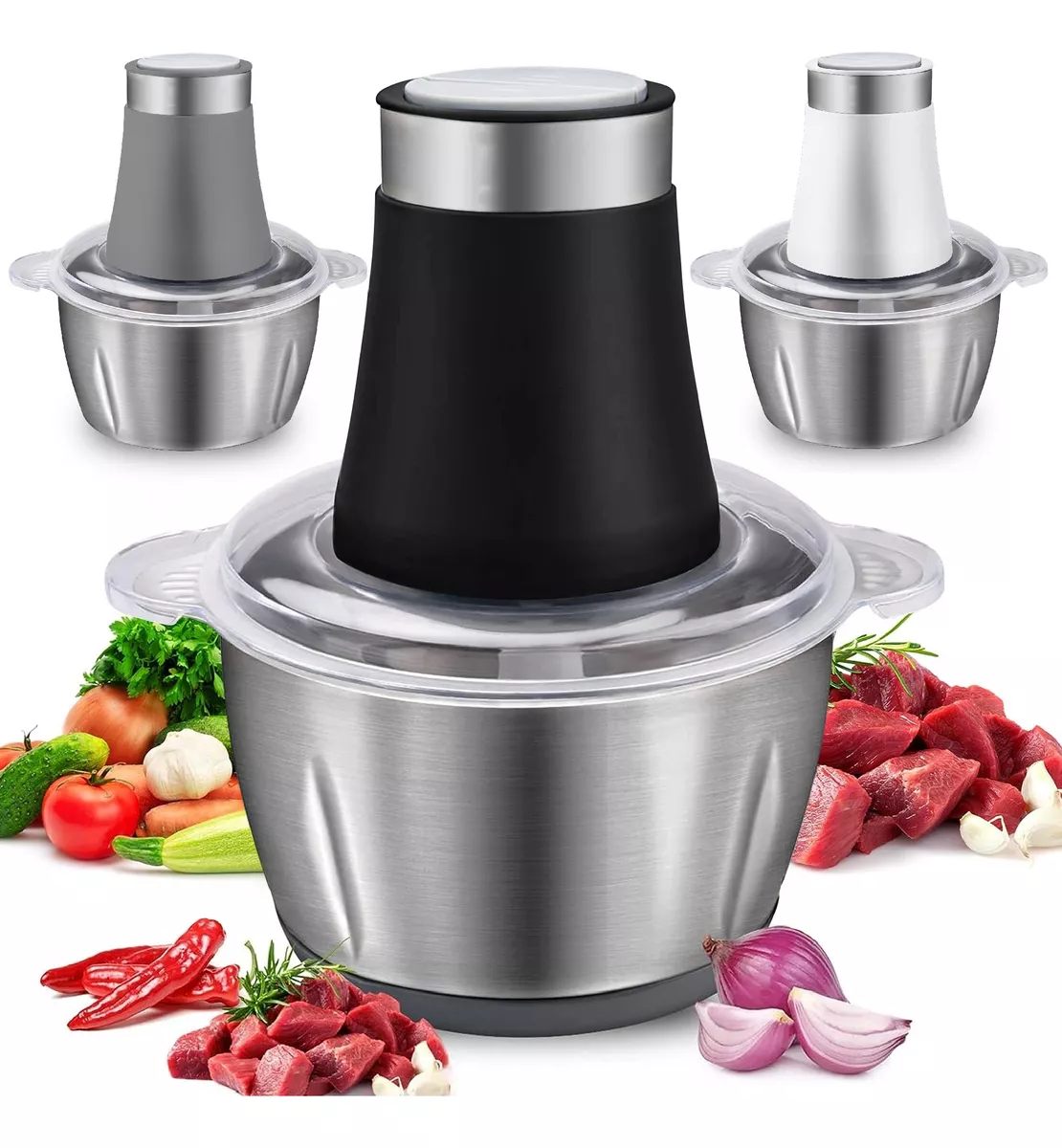 Miniatura 6 de Molino Picadora De Carne Eléctrica 2 Lit