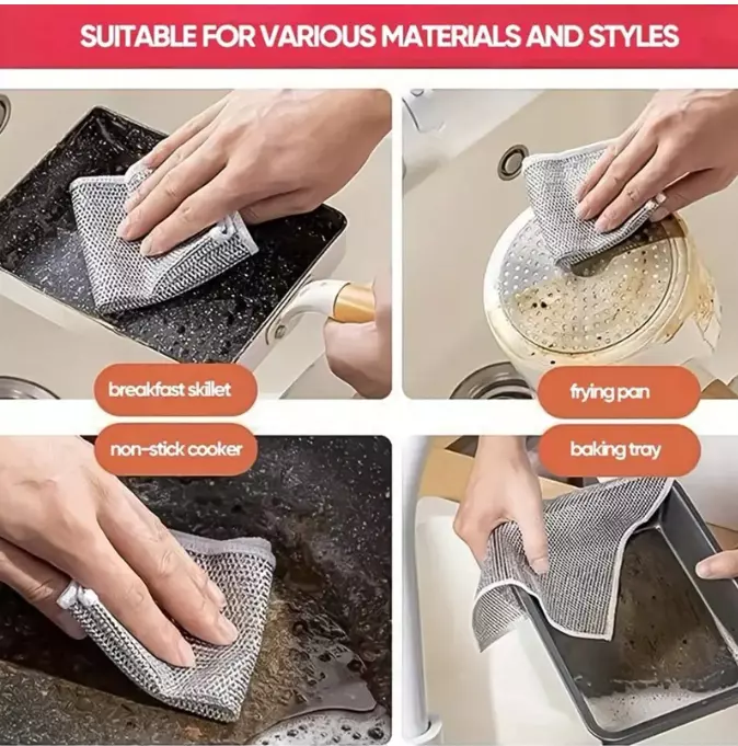 Miniatura 6 de Trapos de Alambre para Limpieza de Plato