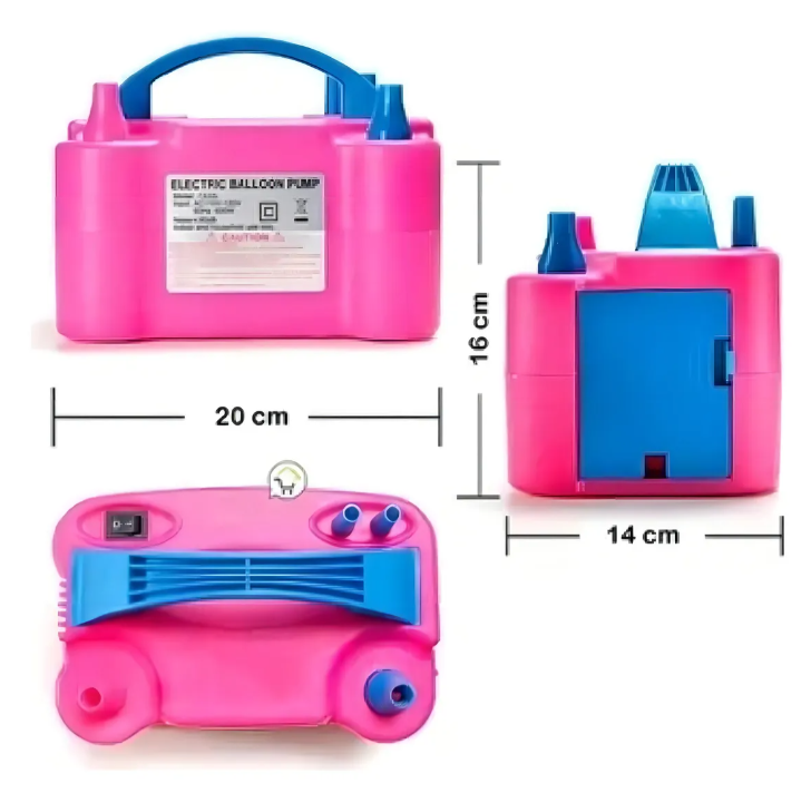 Miniatura 2 de Inflador De Globos Electrico Doble Boqui