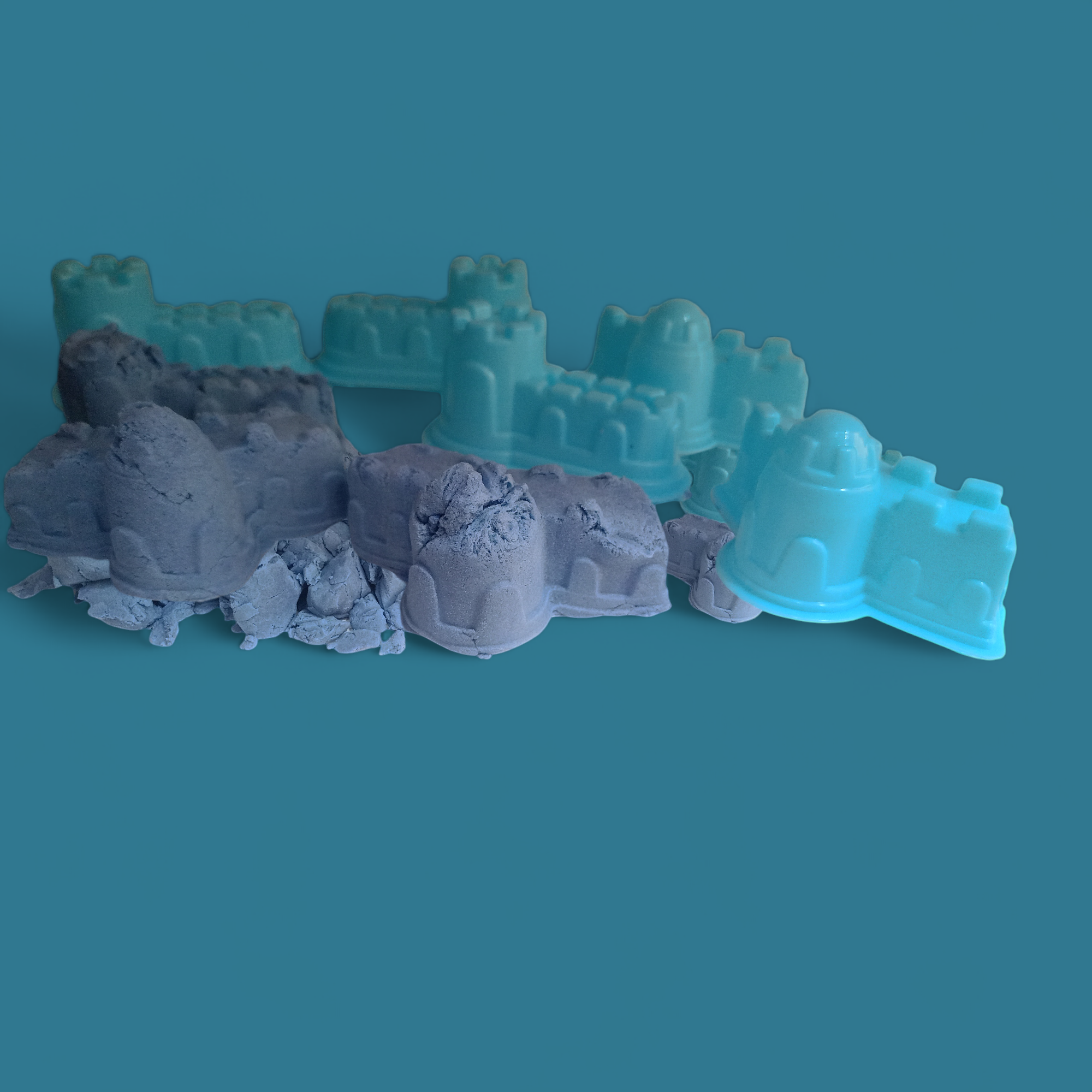 Miniatura 5 de Juego de arena cinética + balde y moldes