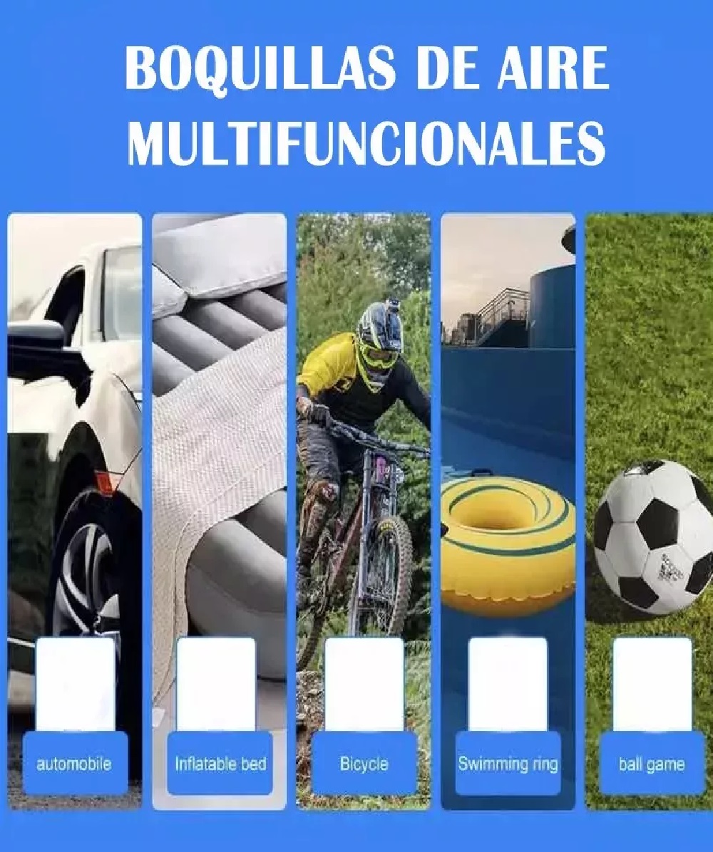 Miniatura 10 de Inflador De Llantas Portable Compresor