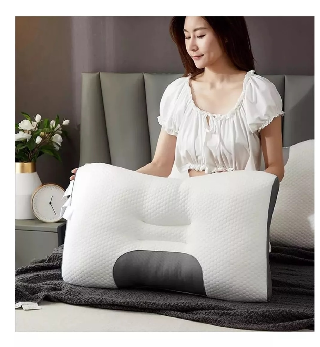 Almohada 3d De Algodón Ideal Para Masaje