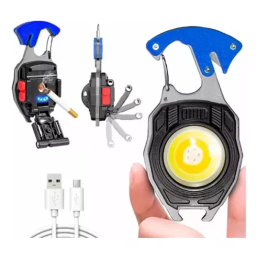 Linterna COB 9En1 Recargable Multif