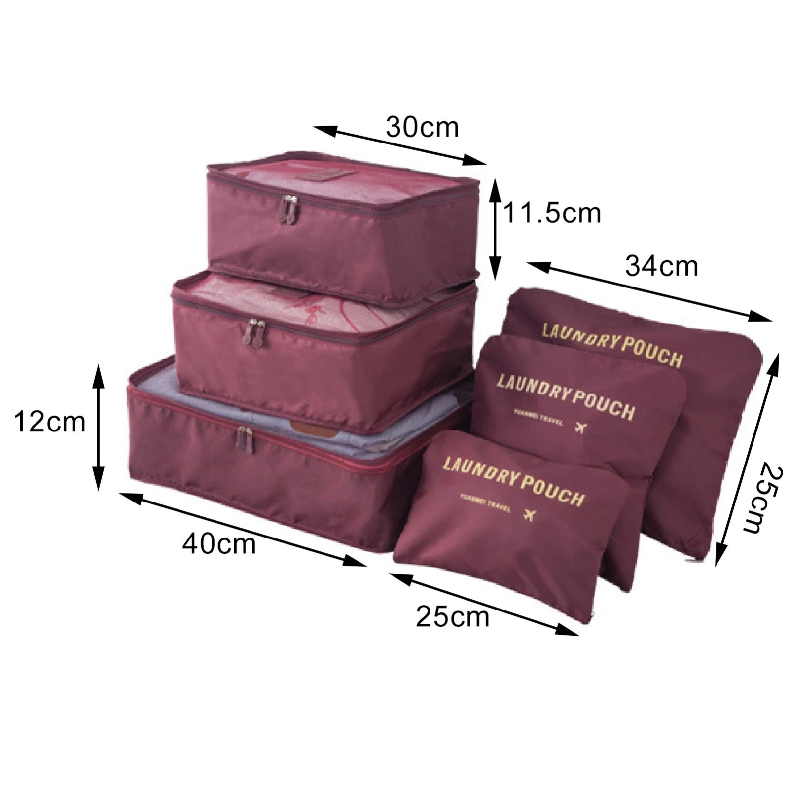 Miniatura 3 de Set x6 Organizadores De Maletas De Viaje