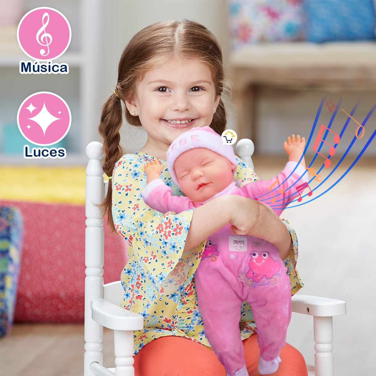 Muñeca Bebe Canciones Didactica Peluche