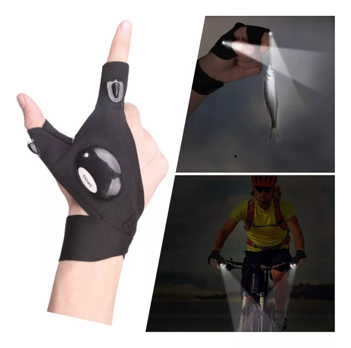 Guante Linterna Luz Led