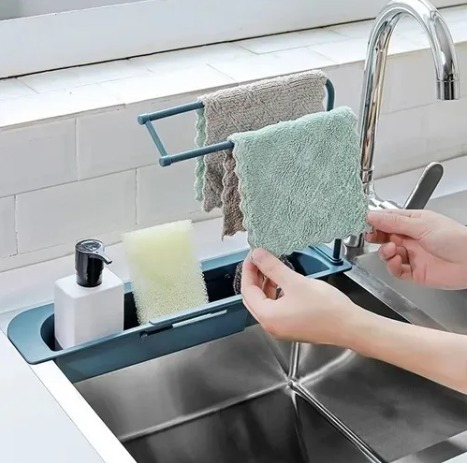 Miniatura 4 de Organizador Porta Esponja Baño Colgante