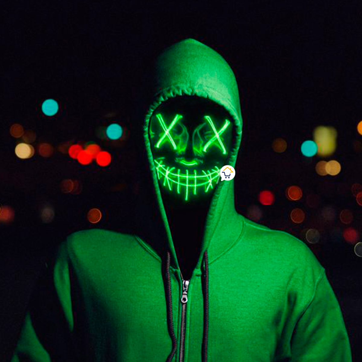 Miniatura 4 de Mascara Luminosa La Purga Disfraz OF087B