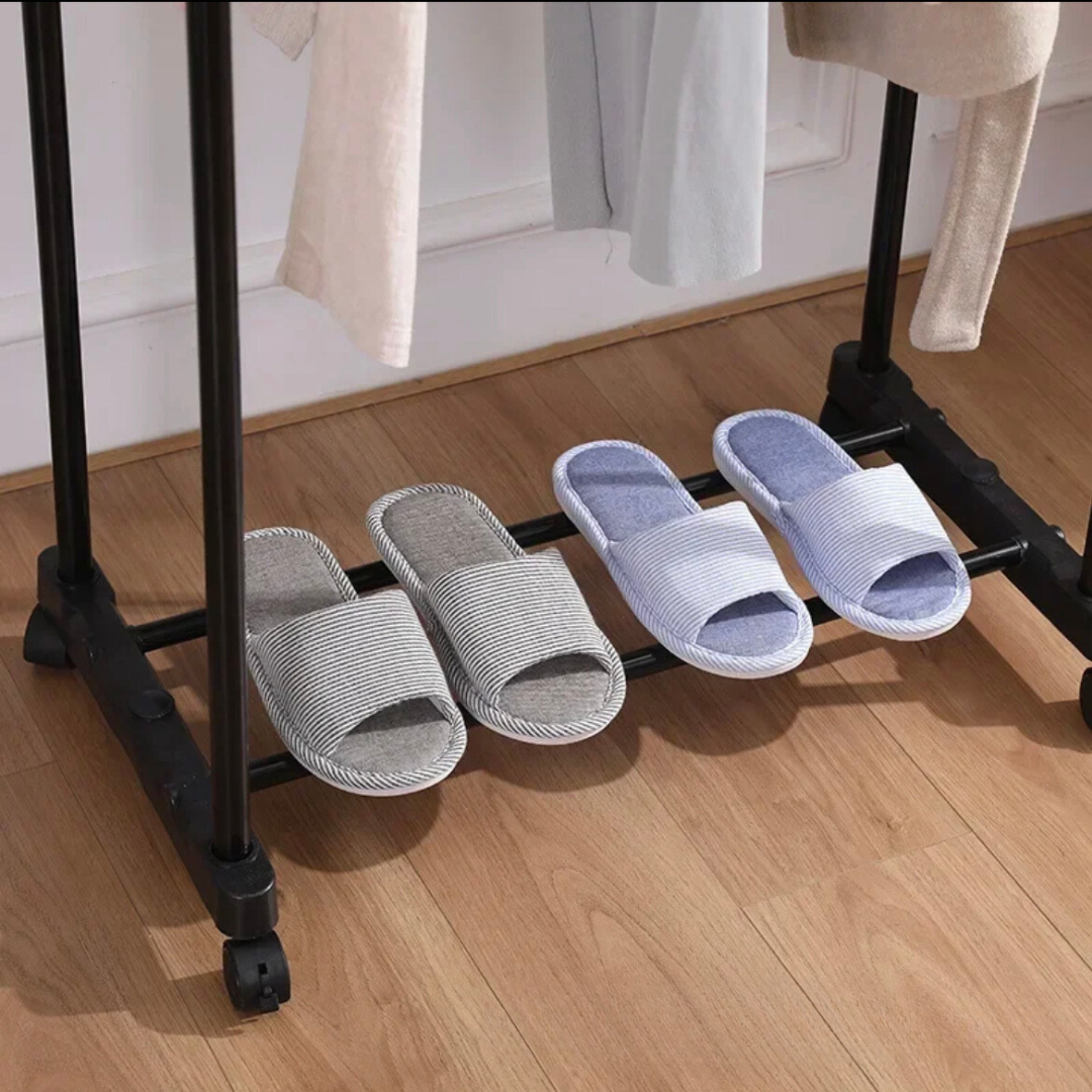 Miniatura 6 de TENDERO PERCHERO ROPA DOBLE RUEDAS