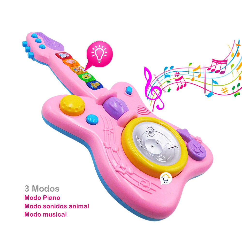 Miniatura 4 de Microfono Doble Karaoke Guitarra 2898