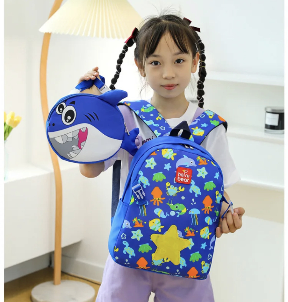 SET MOCHILA BOLSO ESCOLAR + LONCHERA DISEÑO