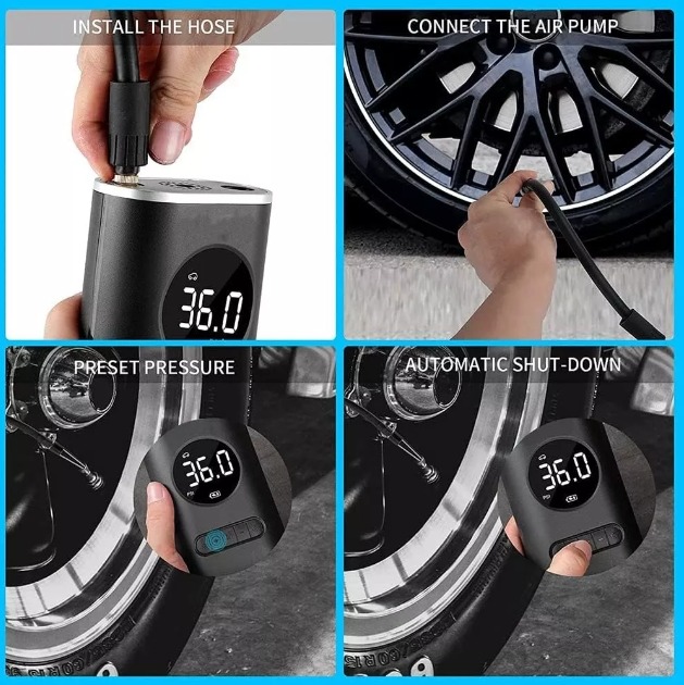 Miniatura 4 de Mini Compresor recargable portátil