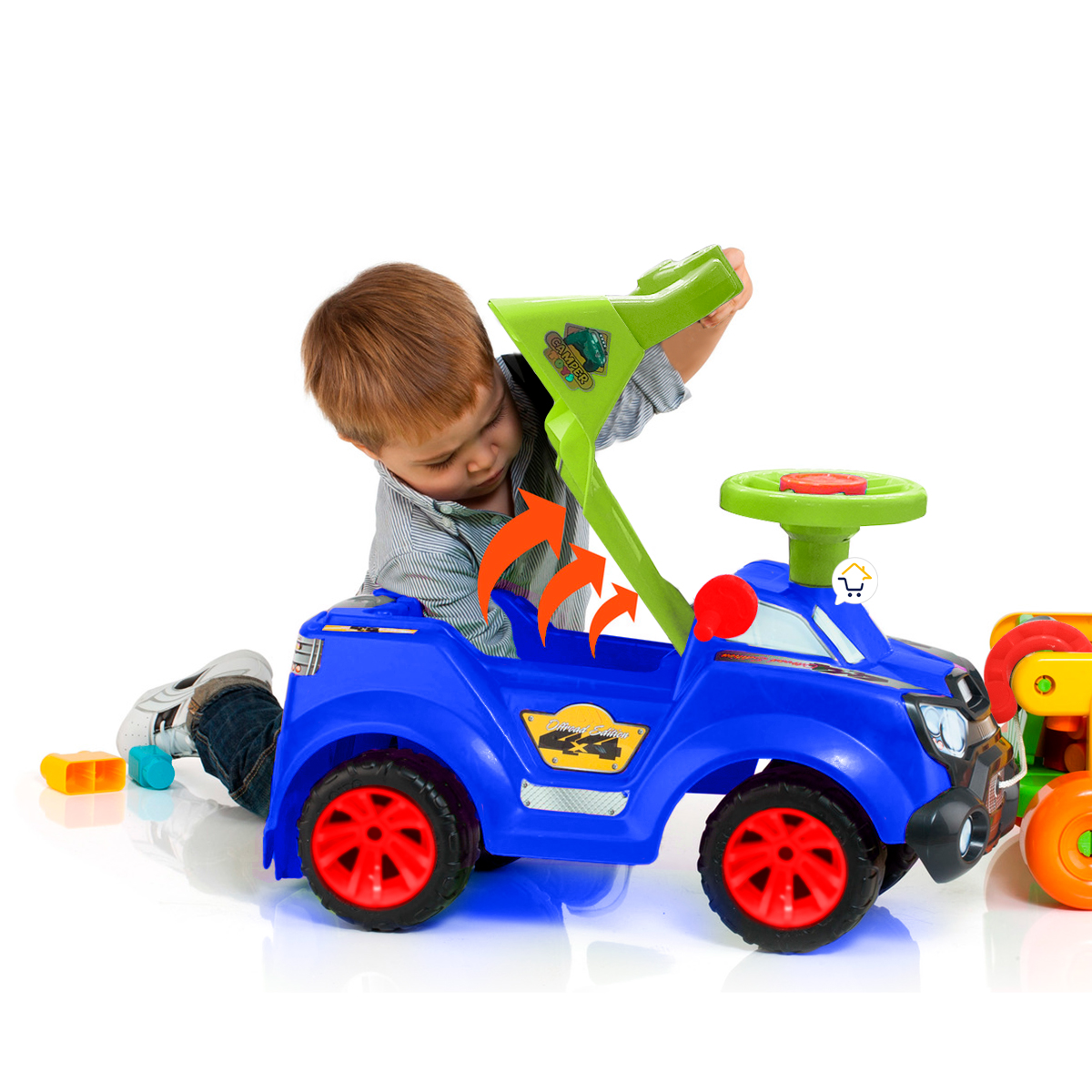 Miniatura 4 de Vehiculo Montable 3 En 1 Paseador PF955