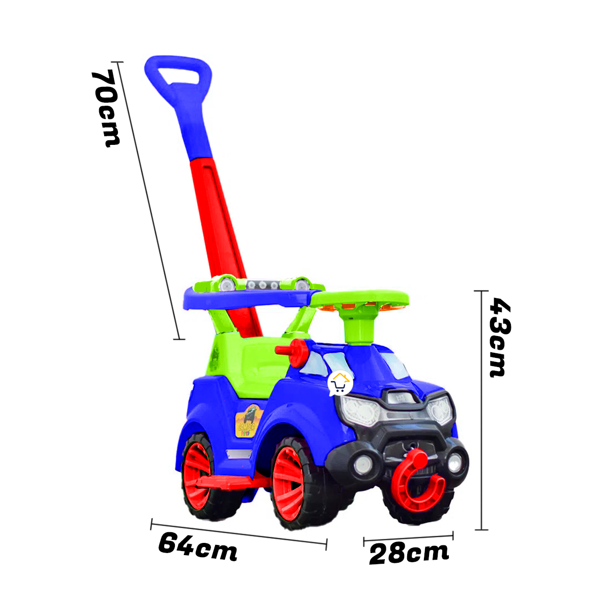 Vehiculo Montable 3 En 1 Paseador PF955