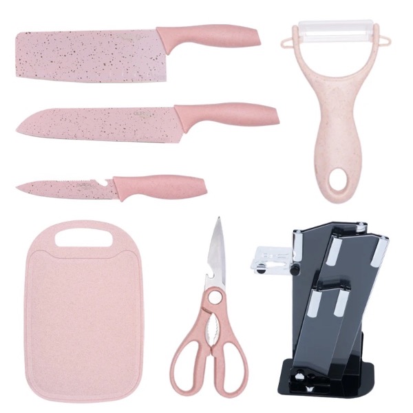 SET DE CUCHILLOS CON PEDESTAL