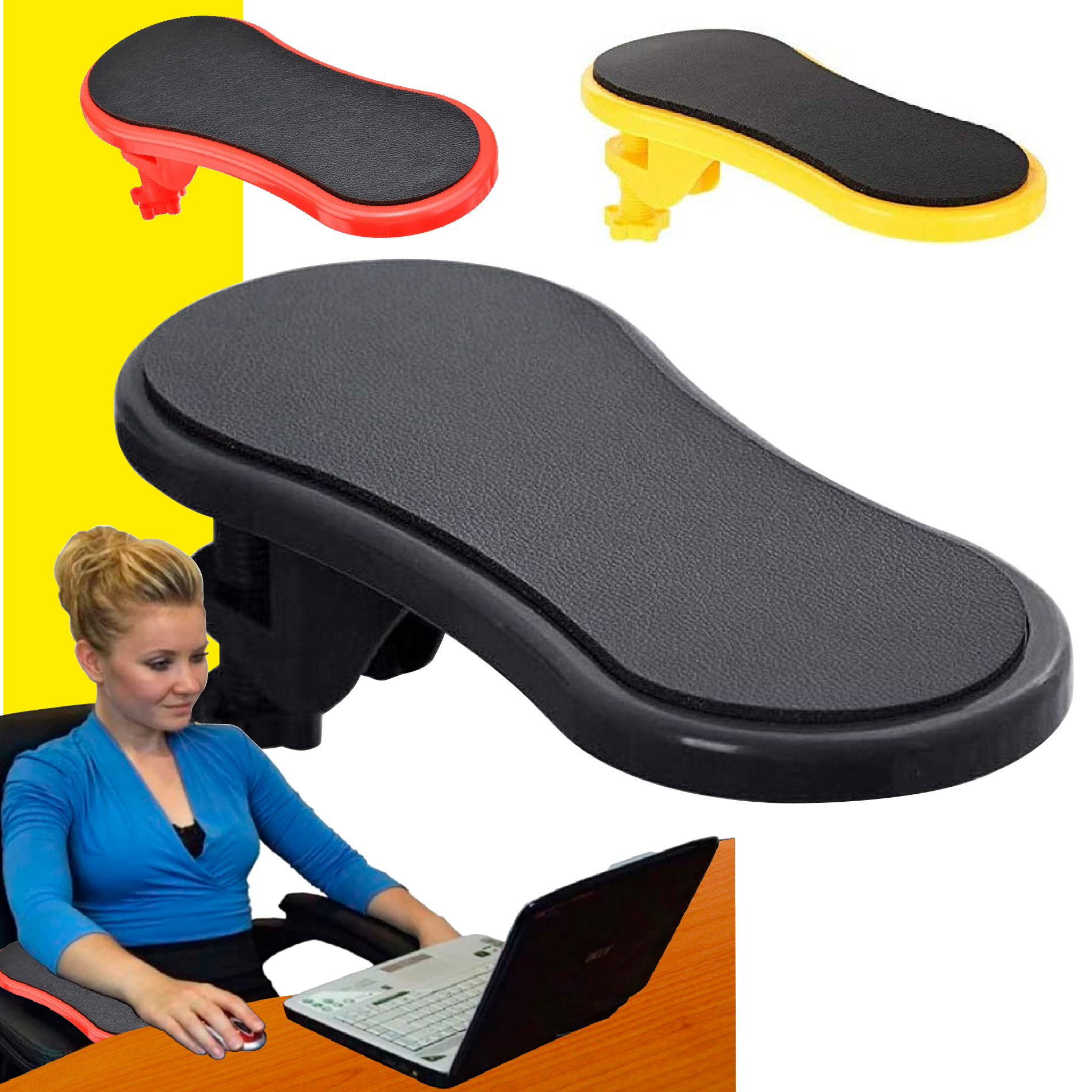 Miniatura 4 de Soporte Reposabrazo Escritorio Giratorio